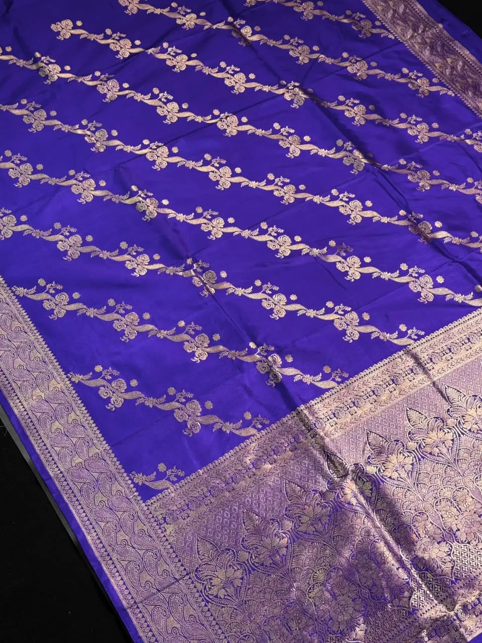 Katan Silk Zari Border Saree