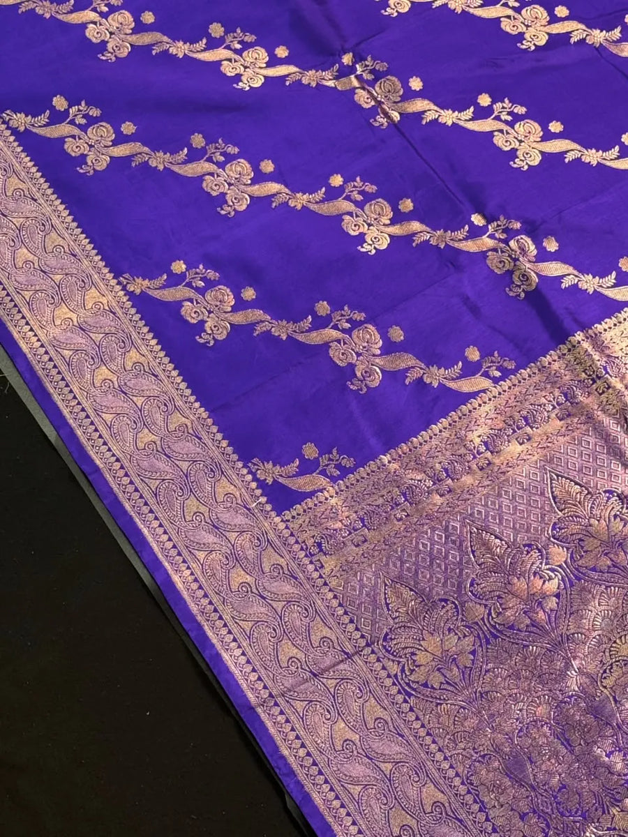 Katan Silk Zari Border Saree