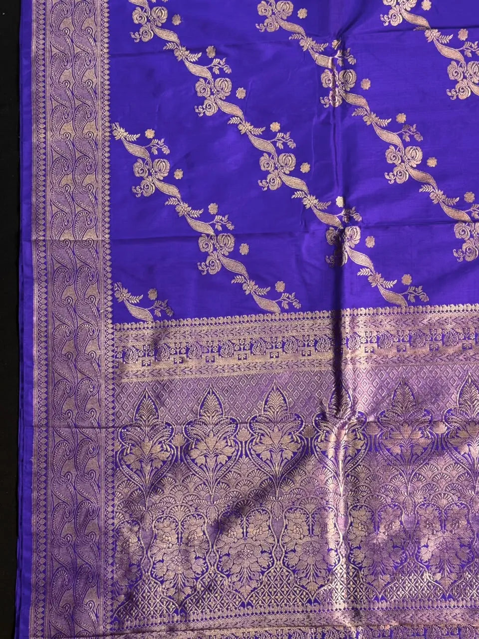 Katan Silk Zari Border Saree