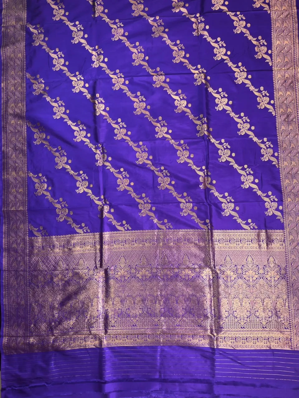 Katan Silk Zari Border Saree
