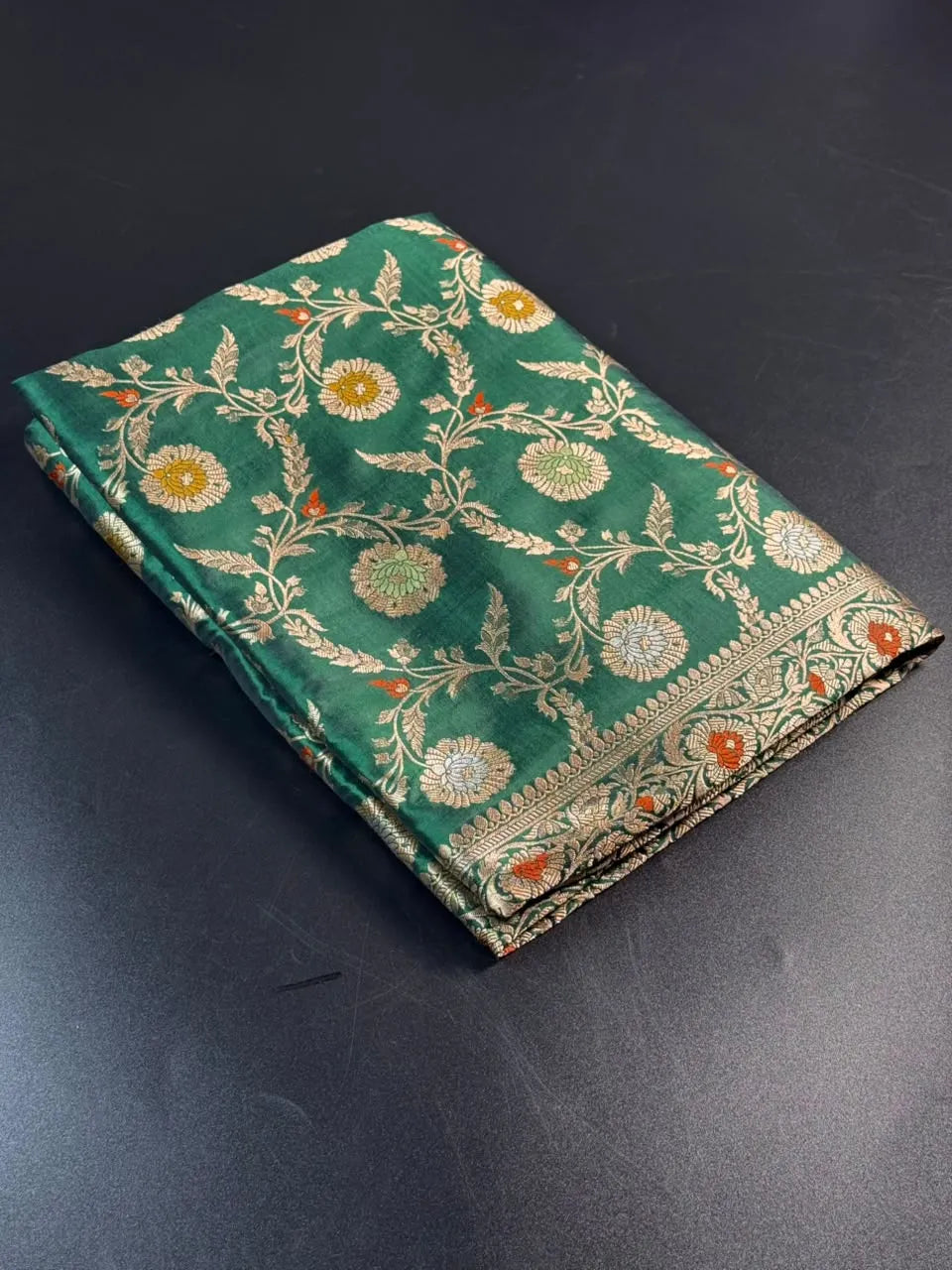 Pure Banarasi Katan Rangart Silk Saree 