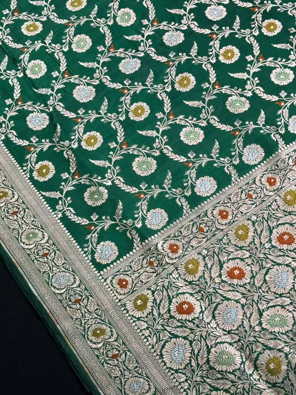 Pure Banarasi Katan Rangart Silk Saree 