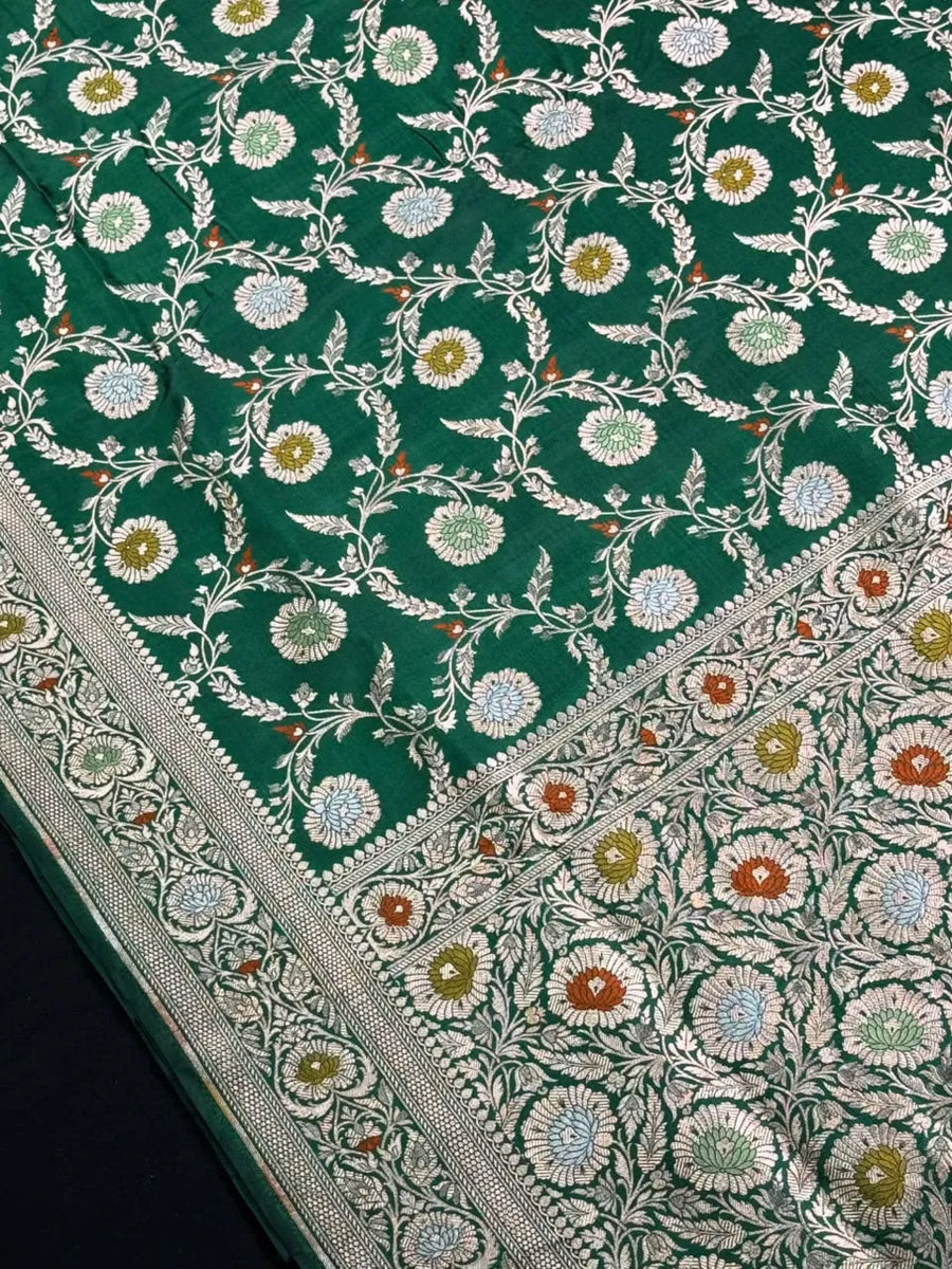 Pure Banarasi Katan Rangart Silk Saree 