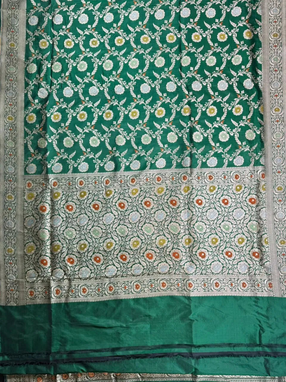 Pure Banarasi Katan Rangart Silk Saree 