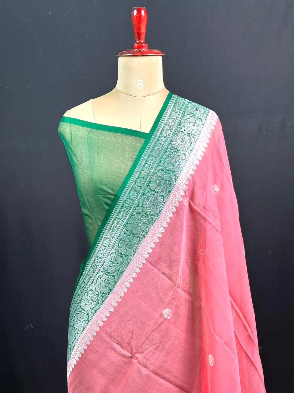 Banarasi Pure Khaddi Chiffon Saree