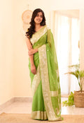 Banarasi Pure Khaddi Chiffon Saree