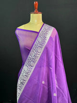 Banarasi Pure Khaddi Chiffon Saree