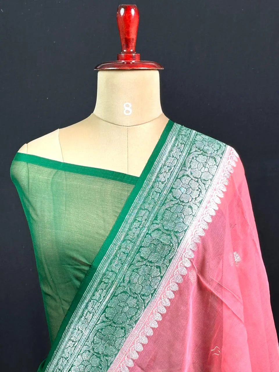 Banarasi Pure Khaddi Chiffon Saree
