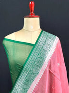 Banarasi Pure Khaddi Chiffon Saree