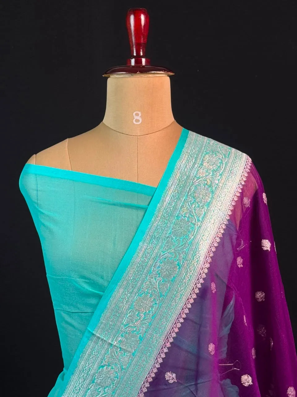 Banarasi Pure Khaddi Chiffon Saree