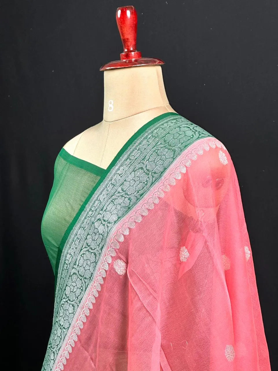 Banarasi Pure Khaddi Chiffon Saree
