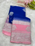 Banarasi Pure Khaddi Chiffon Metro Saree 