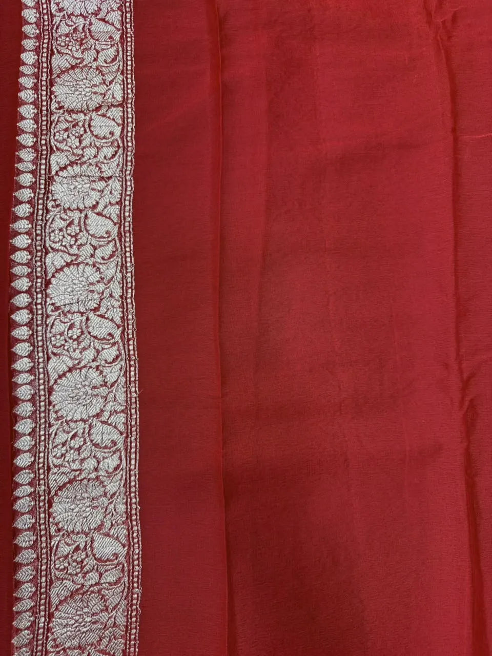 Banarasi Pure Khaddi Chiffon Metro Saree 