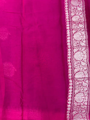 Banarasi Pure Khaddi Chiffon Metro Saree 
