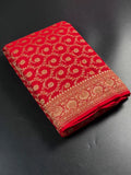 Pure Khaddi Georgette Handwoven Banarasi Saree