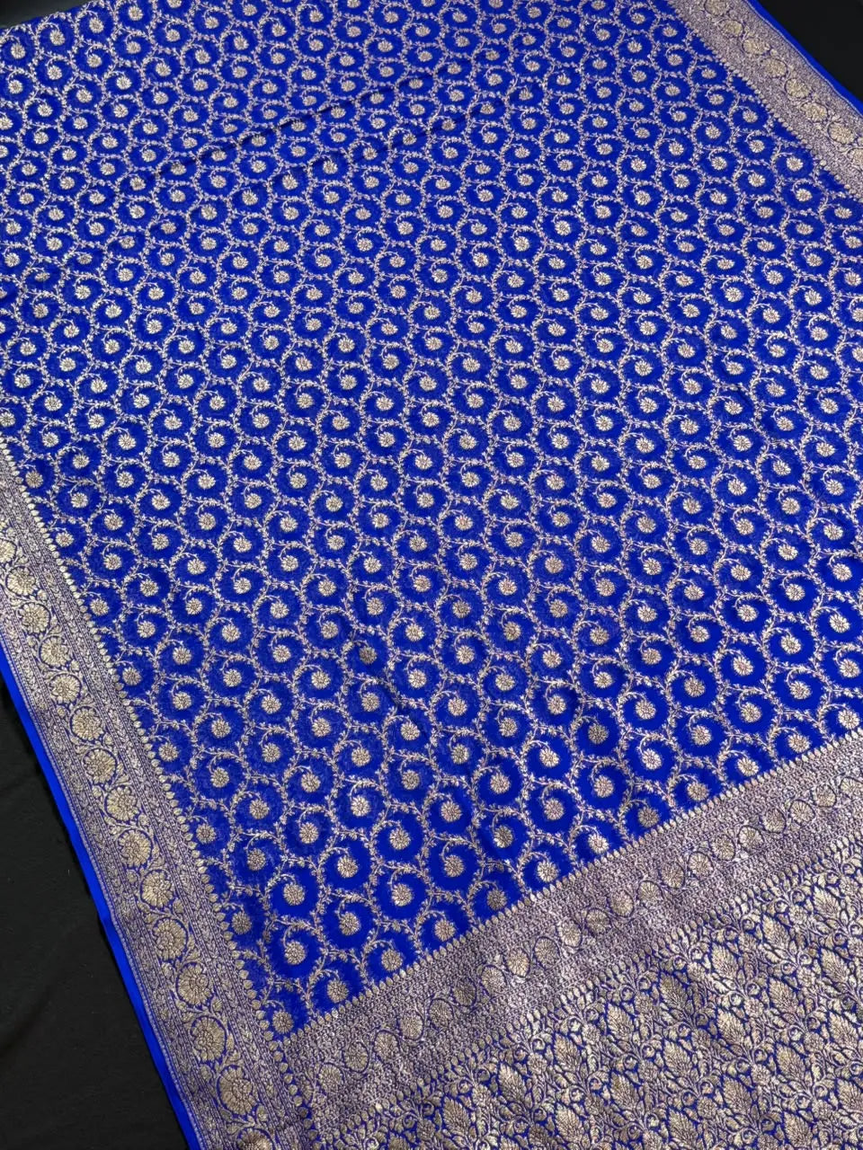 Pure Khaddi Georgette Handwoven Banarasi Saree