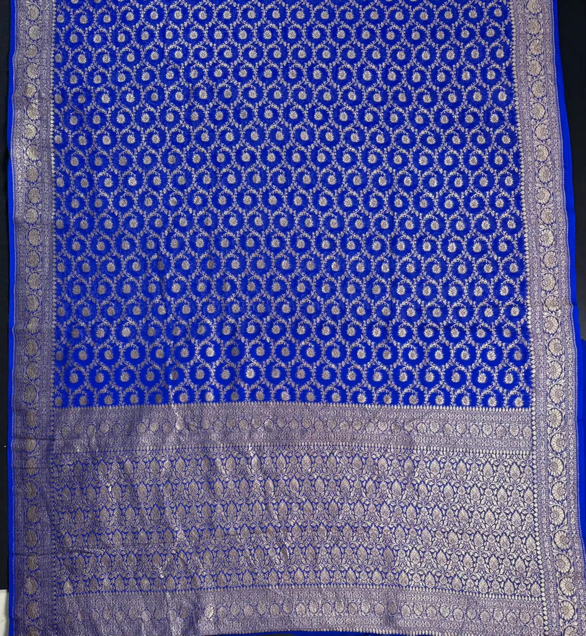 Pure Khaddi Georgette Handwoven Banarasi Saree
