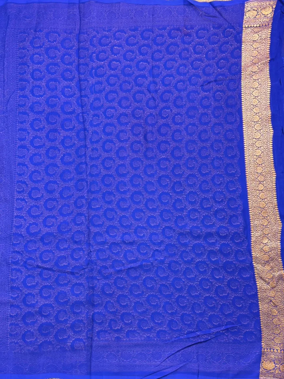 Pure Khaddi Georgette Handwoven Banarasi Saree