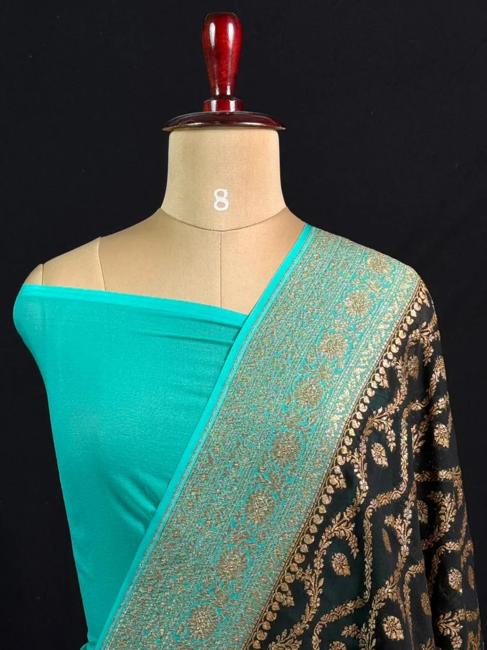 Pure Khaddi Georgette Handwoven Banarasi Saree