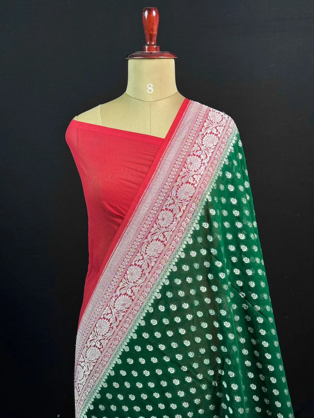 Chic Pure Georgette Silk Saree – Effortless Style