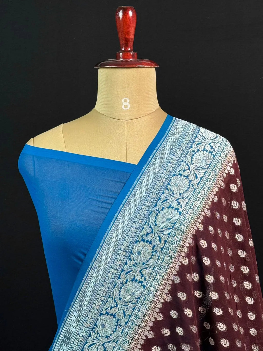 Chic Pure Georgette Silk Saree – Effortless Style