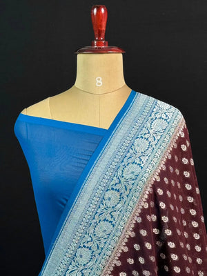 Chic Pure Georgette Silk Saree – Effortless Style