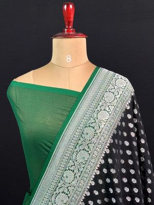 Chic Pure Georgette Silk Saree – Effortless Style