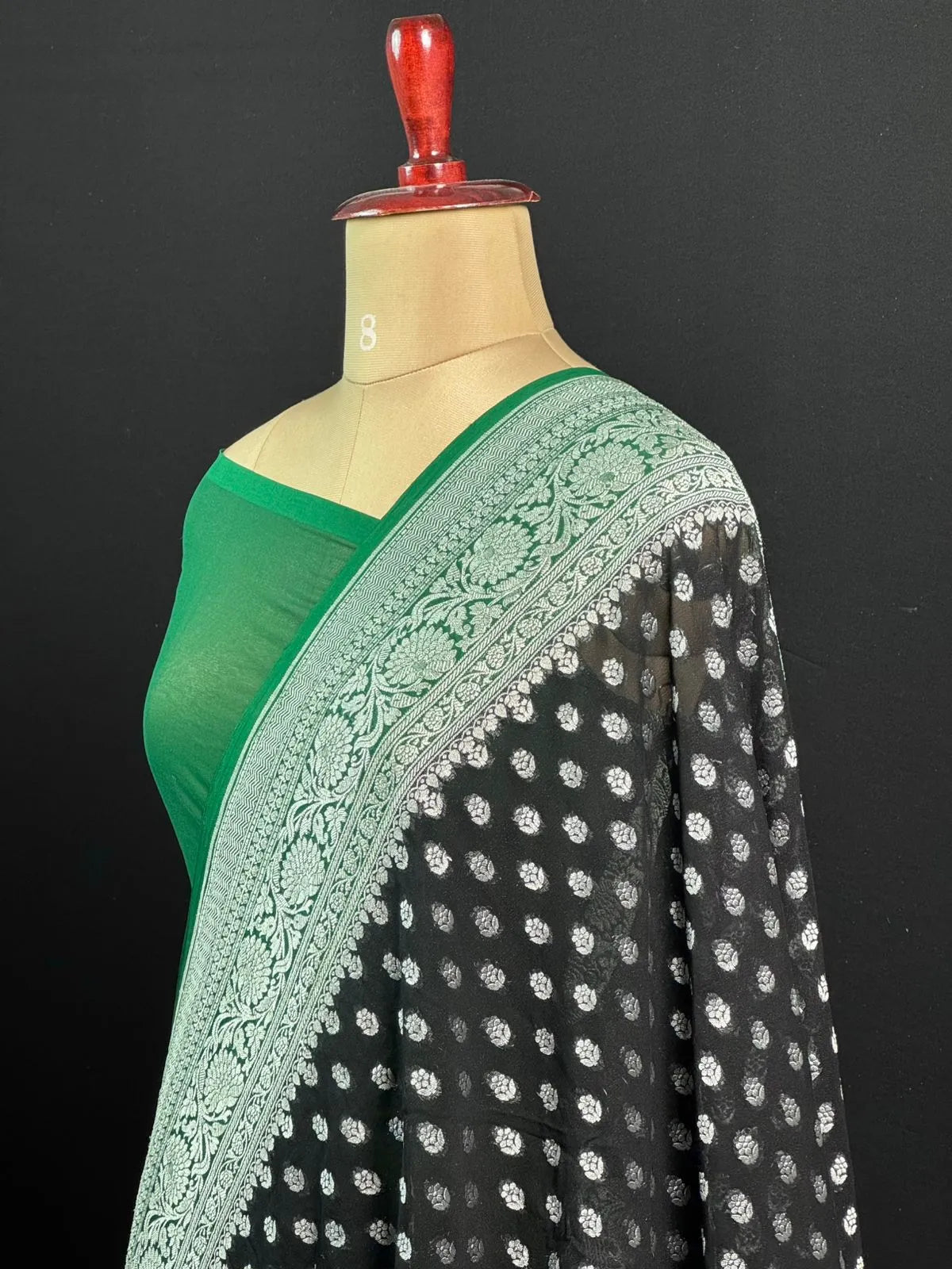 Chic Pure Georgette Silk Saree – Effortless Style