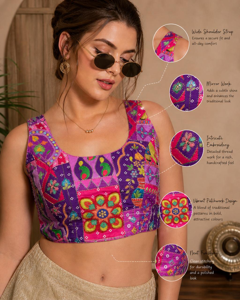 Graceful Crepe Silk Ready Blouse Collection