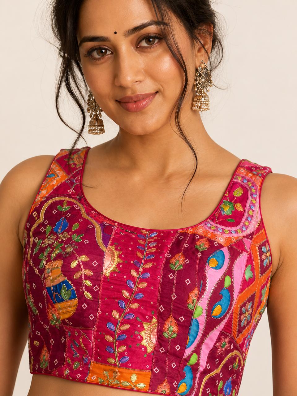 Graceful Crepe Silk Ready Blouse Collection
