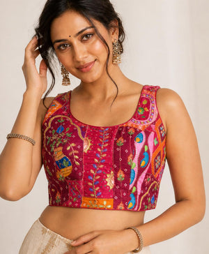 Graceful Crepe Silk Ready Blouse Collection