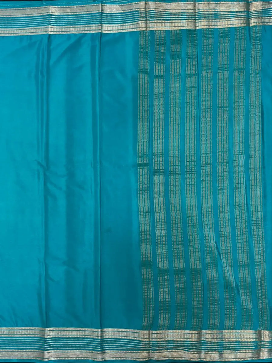 Luxe Drapes: Semi Mysore Crepe Silk Saree for Timeless Elegance-(KH Anusuya)