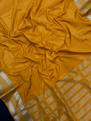 Luxe Drapes: Semi Mysore Crepe Silk Saree for Timeless Elegance-(KH Anusuya)