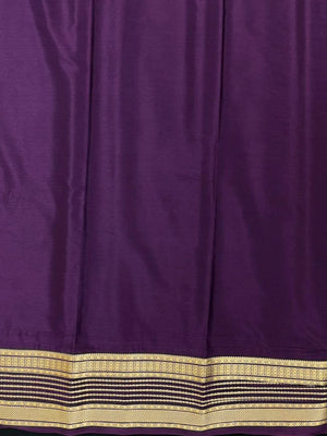 Luxe Drapes: Semi Mysore Crepe Silk Saree for Timeless Elegance-(KH Anusuya)