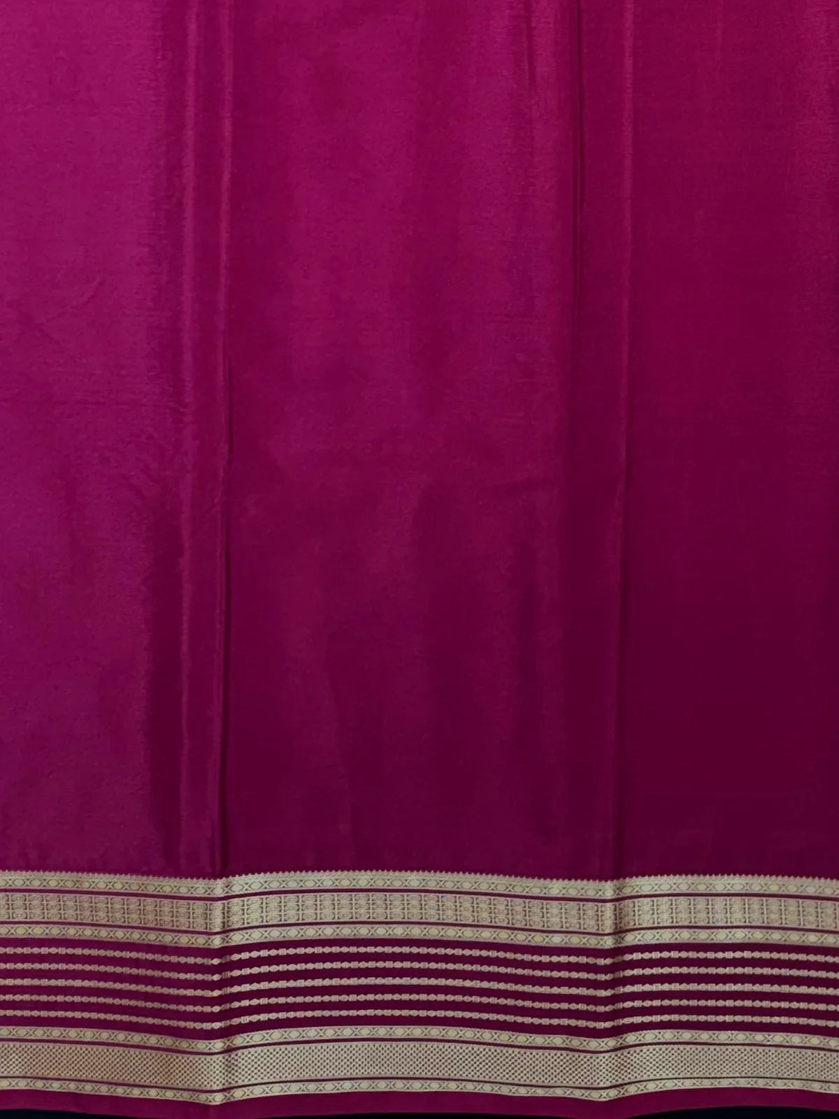 Luxe Drapes: Semi Mysore Crepe Silk Saree for Timeless Elegance-(KH Anusuya)
