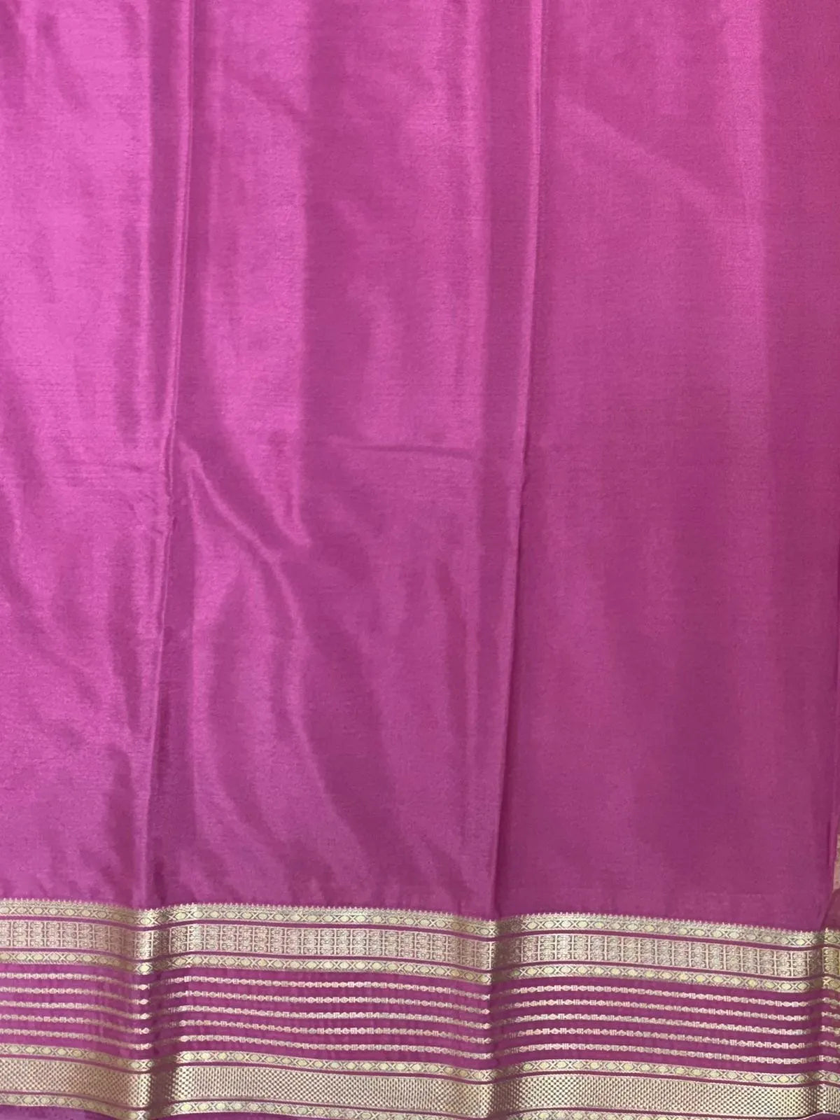 Luxe Drapes: Semi Mysore Crepe Silk Saree for Timeless Elegance-(KH Anusuya) 
