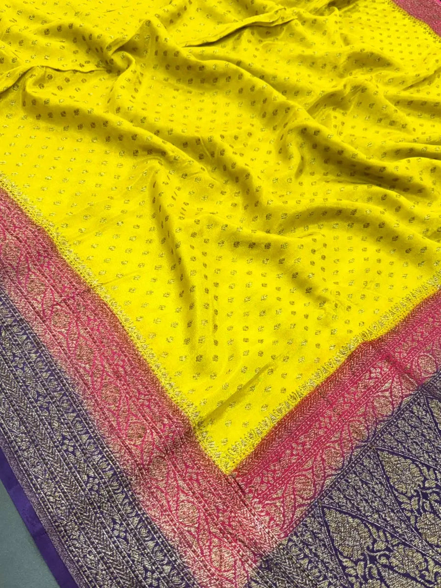 Premium Korean Silk Zari Saree