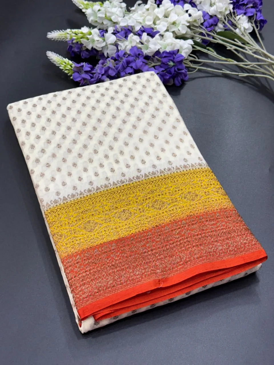 Premium Korean Silk Zari Saree