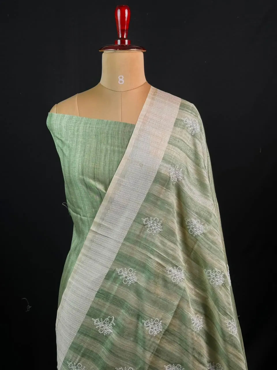 Exquisite Handwoven Tussar Silk Saree