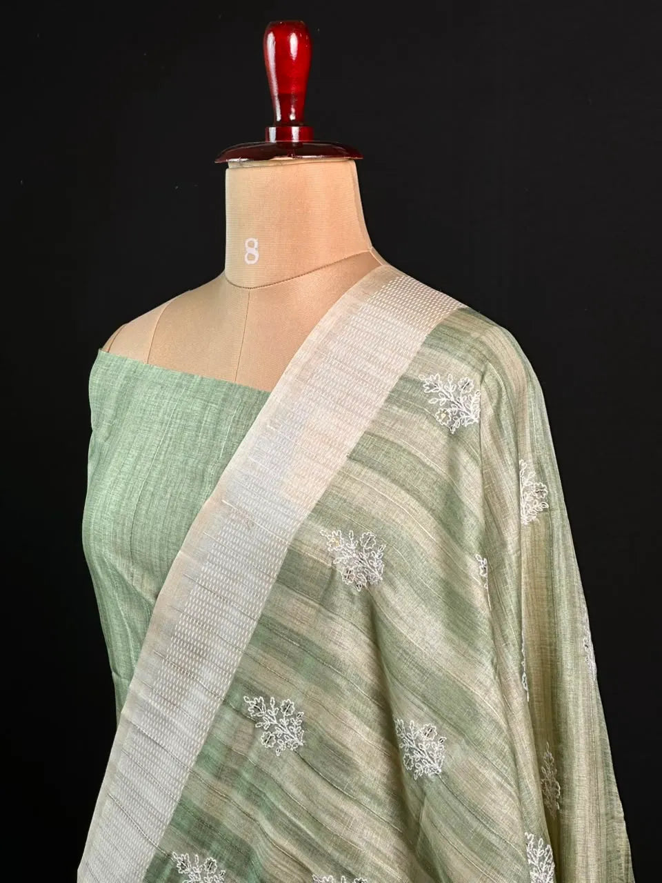 Exquisite Handwoven Tussar Silk Saree