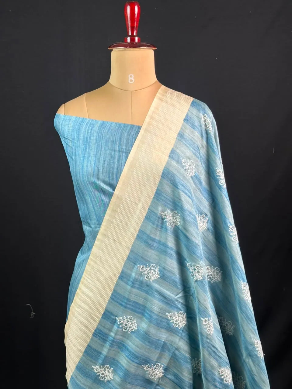Exquisite Handwoven Tussar Silk Saree