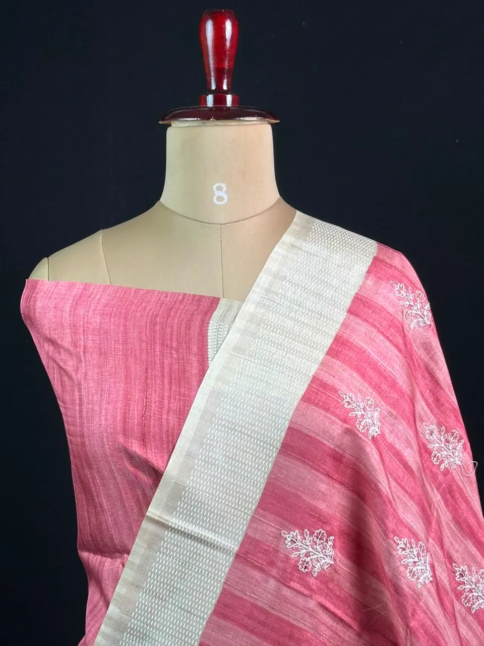 Exquisite Handwoven Tussar Silk Saree