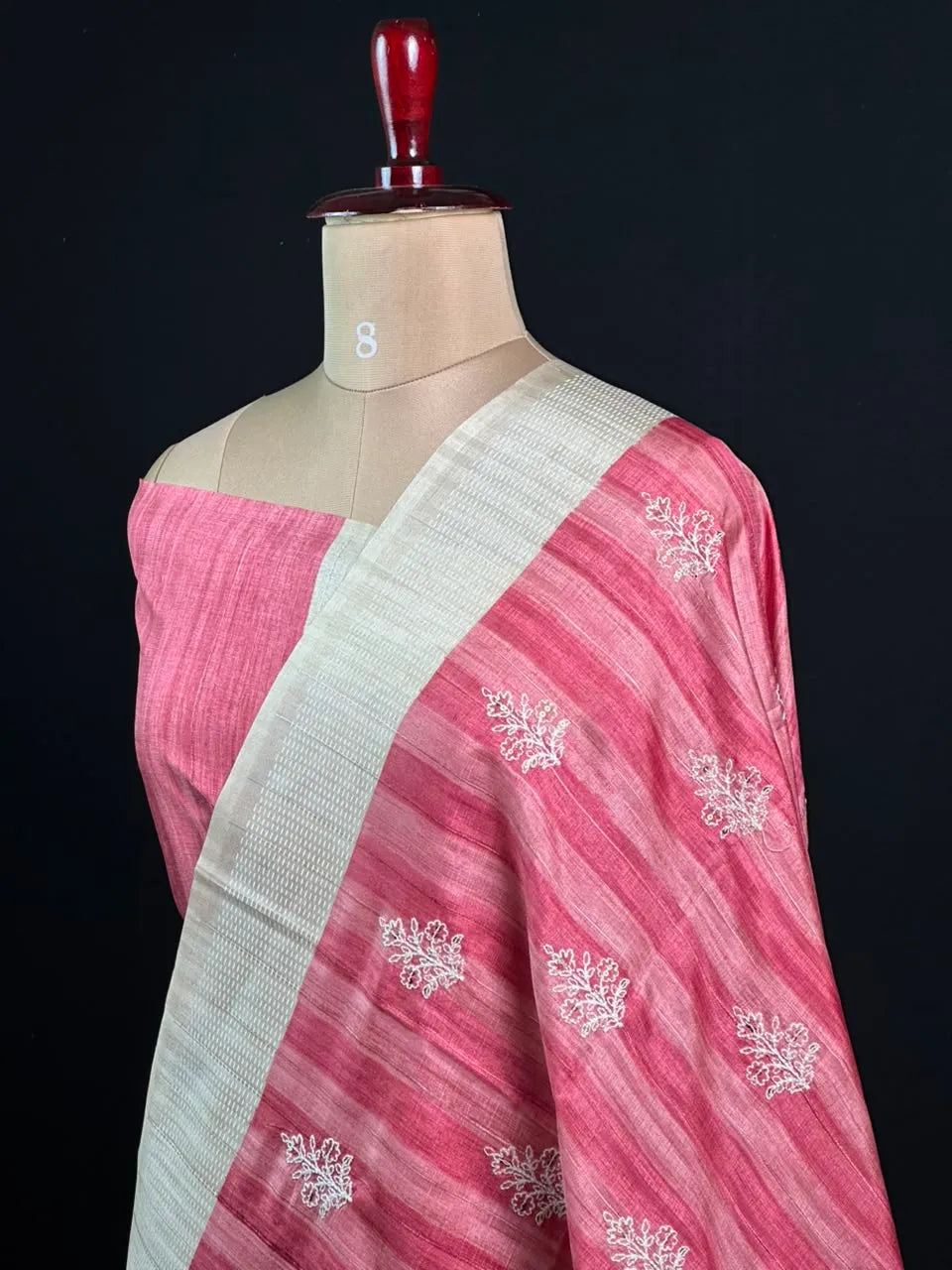 Exquisite Handwoven Tussar Silk Saree