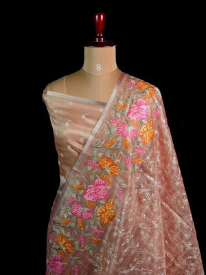  Elegant Kota Multi Buta Saree with Floral Embroidered Pallu