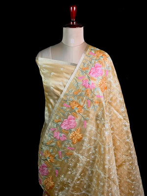  Elegant Kota Multi Buta Saree with Floral Embroidered Pallu