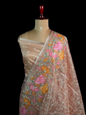  Elegant Kota Multi Buta Saree with Floral Embroidered Pallu