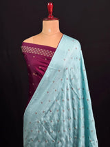 Classic Smooth Silk Saree for Women-(KUMKUM)