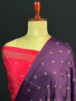 Classic Smooth Silk Saree for Women-(KUMKUM)