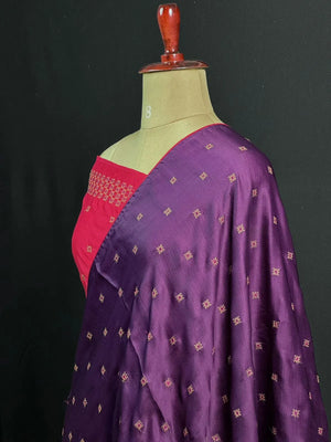 Classic Smooth Silk Saree for Women-(KUMKUM)