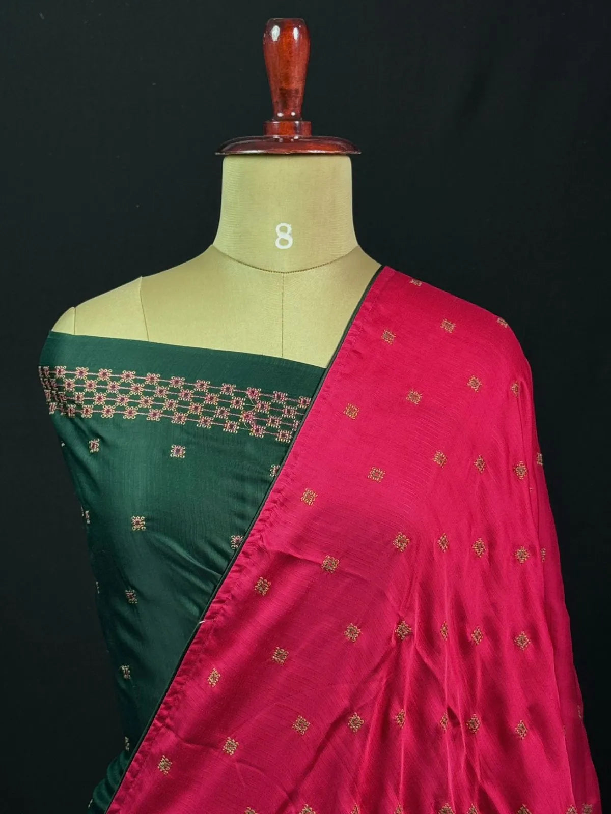 Classic Smooth Silk Saree for Women-(KUMKUM) 